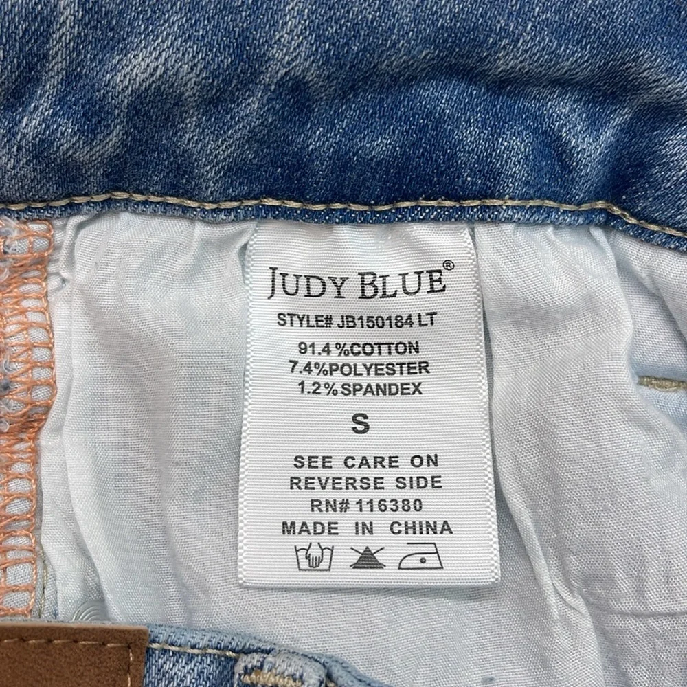 Judy Blue High Waist Rolled Denim Shorts Sz S